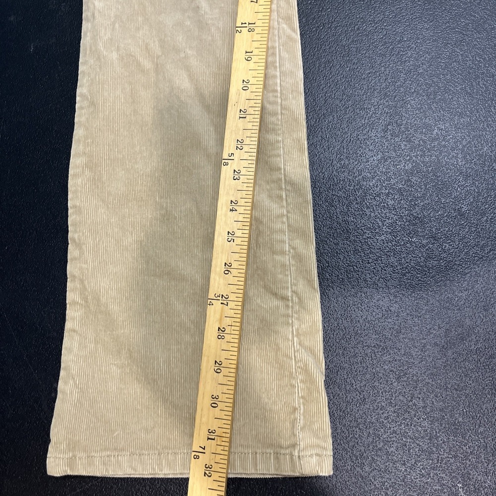 Tommy Hilfiger Tan Corduroy Bootcut Pants Womens 2 Khaki Academia 90s Y2K Earthy - Picture 6 of 9